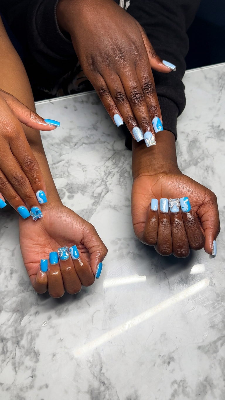 Baby Blue Yin-Yang